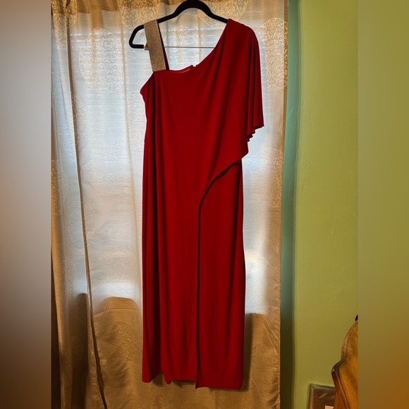 R&M Richards Red Formal Wear Jumpsuit Size 12 - Picture 1 of 13
